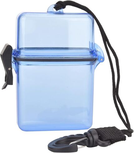 Diving Dry Boxes Diving, Dry Box, Plastic Transparent Underwater Kayak Sealing Box with Rope Hook for Surfing Canoe Kayak in Kuwait