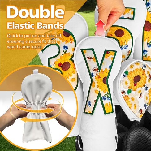 Putter Cover Mallet with Strong Magnetic Closure, Wootfairy Golf Club Cover Waterproof Leather Putter Head Cover Golf Headcovers Compatible with Taylormade Odyssey and More Brand (Funny Mole) in Saudi Arabia