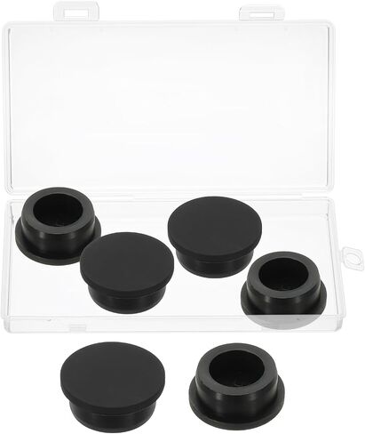 MECCANIXITY Silicone Rubber Hole Plug Soft Flexible Stoppers T-Shaped Silicone Plugs with Box for 32-33mm Hole White 6 Pieces in Saudi Arabia