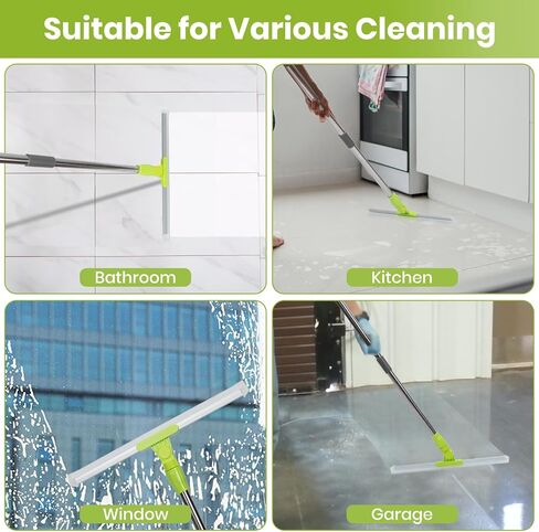 MAVRIZ Air Broom with Removable Rubber Strip and Broom Bristle, Silicone Broom for Indoor Cleaning, Multifunctional Floor Squeegee for Dust, Hair, Liquids in Saudi Arabia