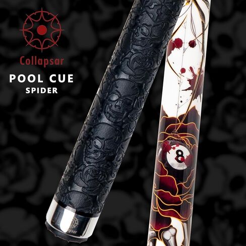Collapsar CBP Pool Stick with 1X1 Hard Case,13mm Tip with Low Deflection Technology Billiard Cue,58" 2-Pieces 19-21 oz Professional Pool Cue Set in Saudi Arabia