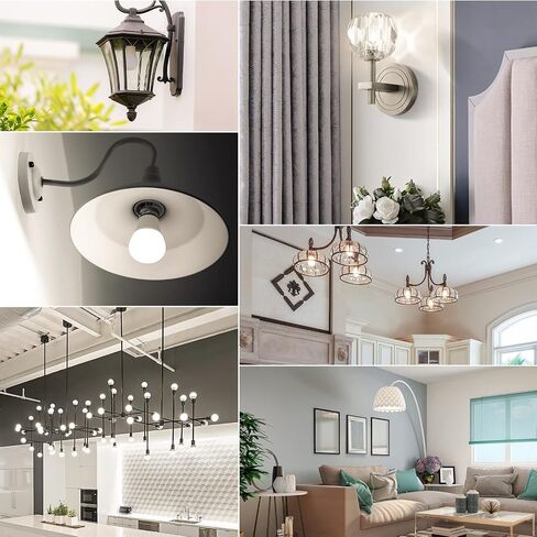 MorningLight 6 Pack A15 LED Bulb, 6.5W Equivalent 60 Watt Dimmable Light Bulb, 3000K Soft White, E26 Base, A15 LED Appliance Light Bulb for Ceiling Fan, Lighting Fixtures, 600LM in Saudi Arabia