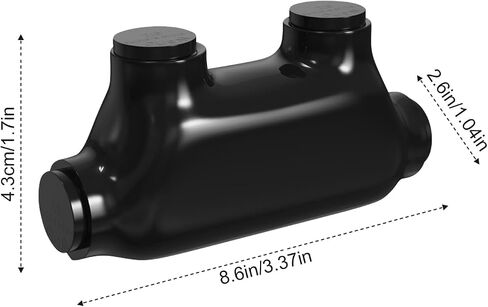5 Pack in-Line Splice Connector 2/0-6 AWG Black Wire Connectors with Oxide Inhibitor Allen Hex Screw Insulated Cable Connectors Rated up to 600 Volts in Saudi Arabia