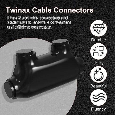 5 Pack in-Line Splice Connector 2/0-6 AWG Black Wire Connectors with Oxide Inhibitor Allen Hex Screw Insulated Cable Connectors Rated up to 600 Volts in Saudi Arabia