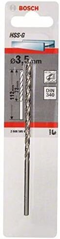 Bosch 2608595677 Metal Drill Bit Hss-G Din 340 3, 2x6mm in Saudi Arabia