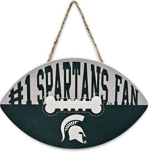NCAA Georgia Bulldogs Best Fan's Football Shape Sign with Dog Bone Design, Sporty Fence Sign College Football Fan Waterproof Wooden Wall Sign Yard Decor Indoor & Outdoor with Team Logo! in Saudi Arabia