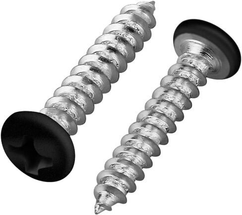 120 Pack #6 x 3/4" Phillips pan Head Sheet Metal Screws, Zinc Plated, White Heads in Saudi Arabia