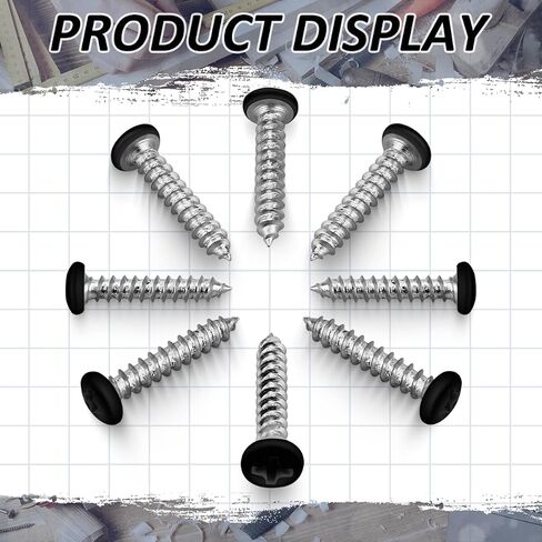 120 Pack #6 x 3/4" Phillips pan Head Sheet Metal Screws, Zinc Plated, White Heads in Saudi Arabia