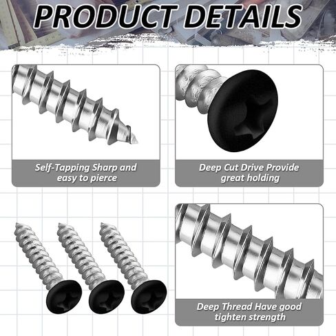 120 Pack #6 x 3/4" Phillips pan Head Sheet Metal Screws, Zinc Plated, White Heads in Saudi Arabia