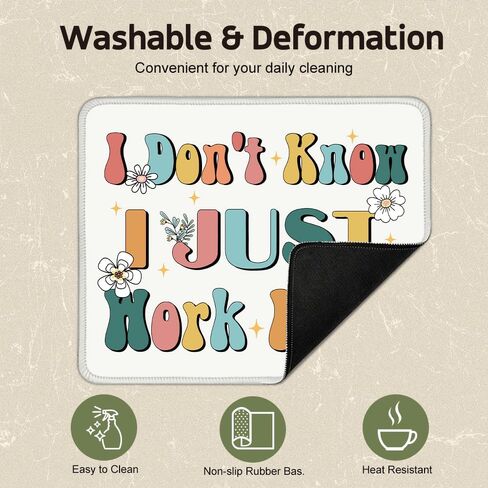 I'm Not Arguing I'm Just Explaining Square Mouse Pad, Non-Slip Rubber Base Mouse Mat for Office Home Work Game Study, Funny Sarcastic Gifts, Funny Office Mouse Pad for Man Woman Boss Coworker in Kuwait