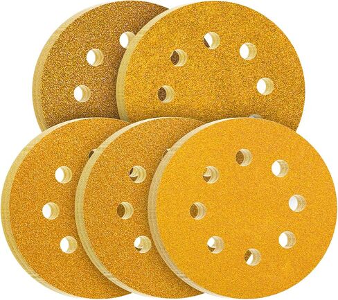 5 Inch Sanding Discs 40 Grit for Orbital Sander Hook and Loop Sandpaper for Wood Metal(100PACK) in Saudi Arabia