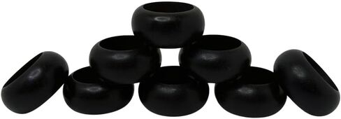 مجموعة من 12 حلقة مناديل من ARN Crafts مكونة من 12 قطعة، حلقة مناديل مزخرفة، حاملات مناديل، حلقات مناديل كبيرة لتزيين الحفلات، طاولة الطعام، كل يوم، تجمعات عائلية ديكور سطح الطاولة in Kuwait