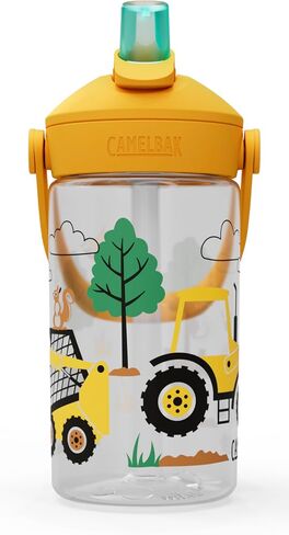 Camelbak Thrive Flip Straw Kids 14oz زجاجة ماء مع Tritan Renew - Easy Carry - Top Straw Top ، Unicorn Party in Kuwait