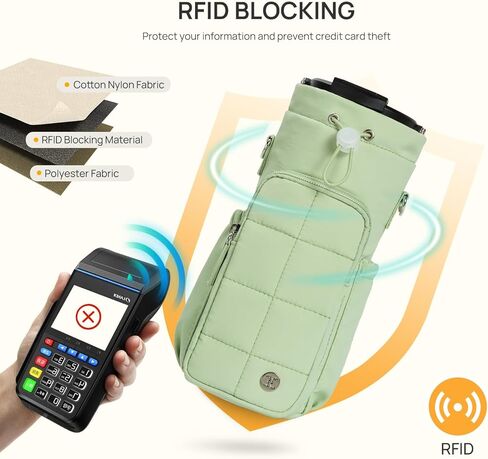 Telena Water Bottle Holder with Strap 40 oz Crossbody Water Bottle Bags for Women Men Walking, Running in Kuwait