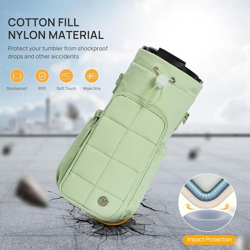 Telena Water Bottle Holder with Strap 40 oz Crossbody Water Bottle Bags for Women Men Walking, Running in Kuwait