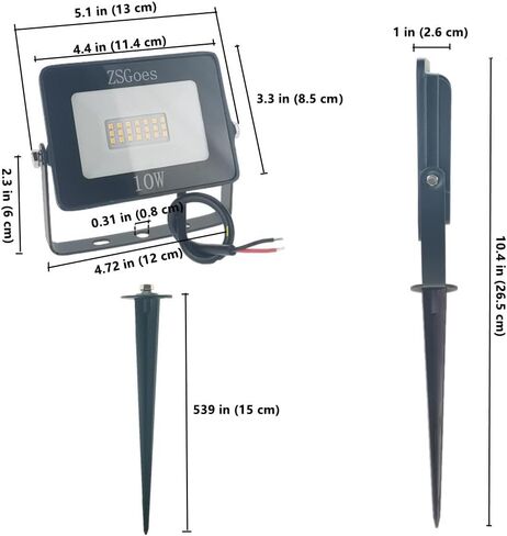 2 Pack 20W Cool White LED Floodlight Outdoor Waterproof IP65, Wall Security Landscape Flood Light Lamp, Home, Square, Yard, Garage, Street, Pathway, Low Voltage 12V 24V 36V 48V 60V DC AC in Saudi Arabia
