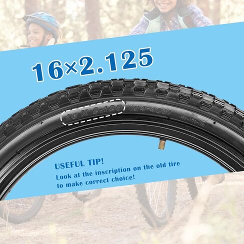 SIMEIQI 2 Pack Bike Tires and Tubes BMX for Kids 12.5"/14"/16"/ 20"x2.125" Compatible with 12.5"/14"/16"/ 20"x1.75"/2.125" Replacement Bike Tires for BMX Trail Commuter City Pavement Bicycles in Saudi Arabia