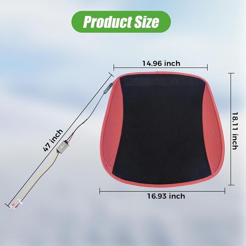 10L0L Heated Golf Cart Seat Covers with Non-Slip - Heating Seat Pad for Yamaha EZGO Club Cart with Fast Heat Three-Speed Heating Temperature Adjustment and Automatic Shut-Off Black in Saudi Arabia