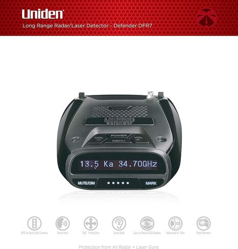 Uniden RDA-HDWKT Radar Detector Smart Hardwire Kit with Mute Button, LED Alert and Power LED, for Uniden R8, R7, R4, R3, R1, DFR9, DFR9BLK, DFR8, DFR7 and DFR6. in Saudi Arabia