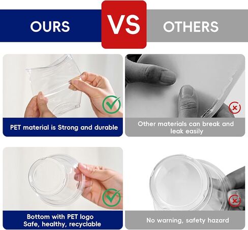 JOLLY CHEF 100 Pack Clear Plastic Cups, 9 oz Crystal Clear PET Party Cups, Classic Clear Disposable Wine Cups for Wedding, Thanksgiving, Birthday, Halloween, Christmas Party in Saudi Arabia