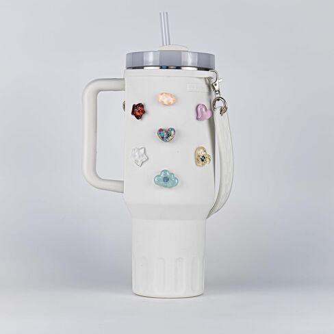 Charms Water Bottle Silicone Sleeve Decorations in Saudi Arabia