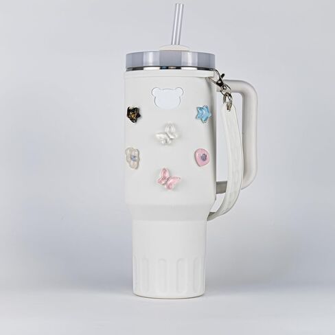 Charms Water Bottle Silicone Sleeve Decorations in Saudi Arabia