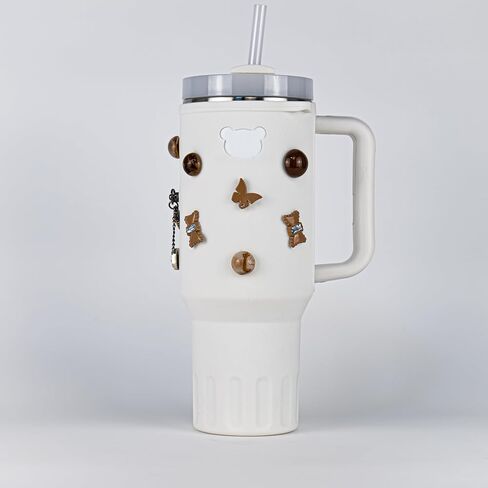Charms Water Bottle Silicone Sleeve Decorations in Saudi Arabia