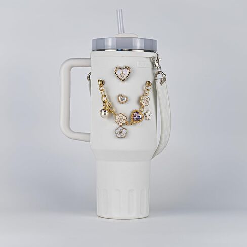 Charms Water Bottle Silicone Sleeve Decorations in Saudi Arabia