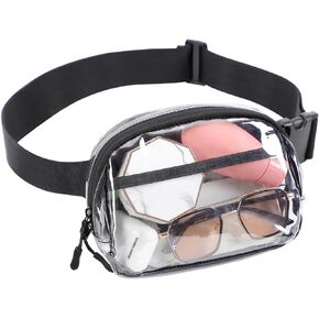 TINYAT Clear Sling Bag Men Stadium Approved Transparent Shoulder Bag for Women Crossbody Bag with Adjustable Strap,T560