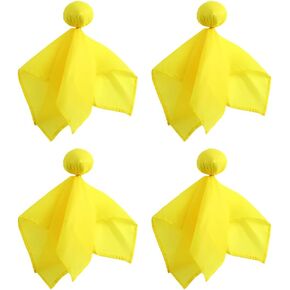 4 Pcs Football Referee Flags Soccer Tossing Flags Coach Penalty Flags Sports Challenge Flags Party Accessory Red