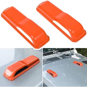 Engine Hood Hinge Cover Trim Exterior Accessories Decoration for 2018-2022 Jeep Wrangler JL JLU Sports Sahara Freedom Rubicon Unlimited Gladiator JT 2-Door & 4-Door (Red 2PCS)