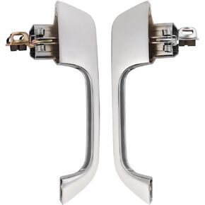 Front Driver & Passenger Side Exterior Door Handle Compatible with Chevy GMC Pickup Truck Replace# 77047, 6272581