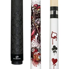 Players 58" 2-Piece North American Hard Maple Billiard Pool Cue Stick (Weights from 18 Ounce - 21 Ounce)