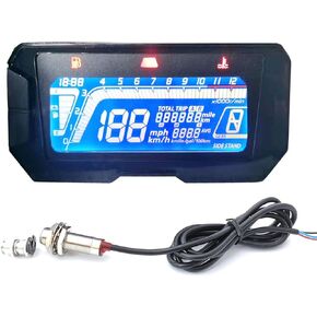 عداد سرعة الدوران للدراجات النارية العالمي 199 Kmh Mph 12000RPM شاشة فائقة السطوع in Kuwait