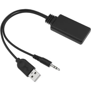 The Lord of the Tools Car Bluetooth 5.0 Receiver Bluetooth AUX Adapter 5-12V 3.5mm/0.14in Car AUX Audio Cable Wireless Bluetooth Receiver Adapter HiFi Stereo Accessories