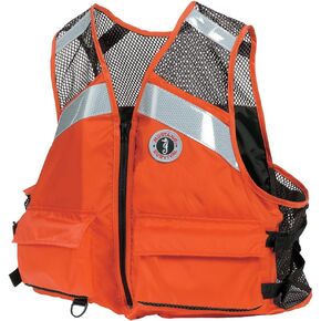 Mustang Survival Industrial Mesh Vest with Solas Reflective Tape