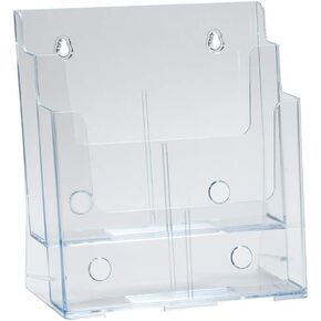 Azar Displays 252376 Four-Tier Four-Pocket Letter Sized Brochure Holder (Pack of 2)