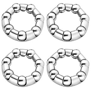Bicycle Wheel Bearing Retainer 5/21 inch x 7 Balls,4 Pcs Ball Bearings for Bike Rear Wheel, Kids/Stretch Bicycle