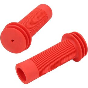 Rubber Sturdy Handlebar Grip Children Bicycle Handle Grip for 22mm Bike Handlebars Durable Grip,for Toddler Bikes/Kid's Bikes, Boys and Girls Bikes(red)