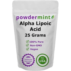 Alpha Lipoic Acid Powder (RS-ALA) (Multiple Sizes) Antioxidant (100 Grams) Scoop Included