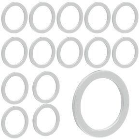 15pcs Oil Drain Plug Washer Gasket Aluminum Rear Differential Crush Washer Replacement for Ford, Mazda, Porsche, Volvo - Part# 900 123 106 30, 977751, 9956 41 800