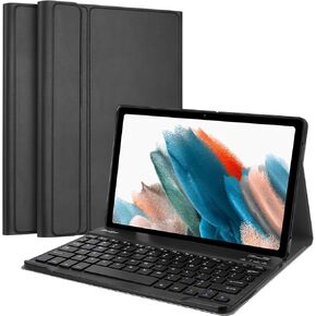 for Galaxy Tab A8 10.5 Inch 2022 Keyboard Case SM-X200 X205 X207, Protective Cover Case with Detachable Wireless Keyboard for Galaxy Tab A8 10.5" 2022 –Black