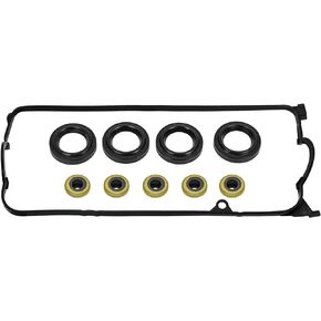 Valve Cover Gasket by Ortopia 12341-PLC-000,12030-PLC-000 12030-PLC-010,VS50606R Compatible with 2001-2005 Honda Civic 1.7L D17A2 D17A1 D17A6 D17A7