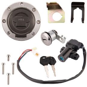 R6 Ignition Switch Compatible with Yamaha YZF R1 R6 Key Ignition 1992-2012 Gas Cap Cover Seat Lock Key Set