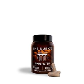 The Nue Co. Skin Filter Supplement, Skin Brightening & Smoothing, Calms Blemishes, Contains Beta Carotene, Vitamin C and Zinc, Vegan, Gluten Free, 30 Capsules in Saudi Arabia