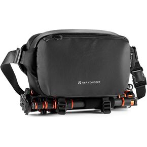 K&F Concept 2 in 1 Sling Bag 10L Everyday Shoulder Bag & Multifunction Photography Crossbody Camera DSLR Backpack Portable Bag Black-Green