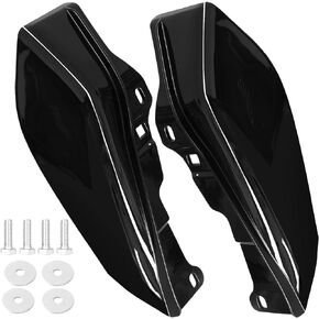 Glossy Black Mid Frame Air Deflector/Heat Shield Trim Compatible for Harley Touring Street Glide Electra Glide Road King Davidson Trike 2009-2023 Models Without Cool Flow Fan