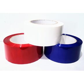 6 Colored Carton SealingTape, Packing Tape, Moving Tape, 2 Inch x 110 Yards, 2.0 Mil Thick, (6 Rolls red,Yellow,Green,Orange,Blue,Black) Heavy Duty