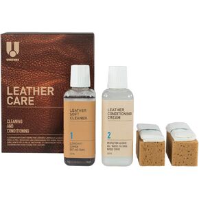 Leather Care KIT Cleaning and Conditioning (250ml) - Leather Cleaning Kit with Leather Soft Cleaner and Leather Conditioning Cream for Furniture, Upholstery, Shoe, Bags, and Car Interior