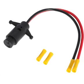 12V Trolling Motor Female Connector 10AWG 2 Wire Trolling Motor Connector Plug for Marine Boat (Plug-FE1)